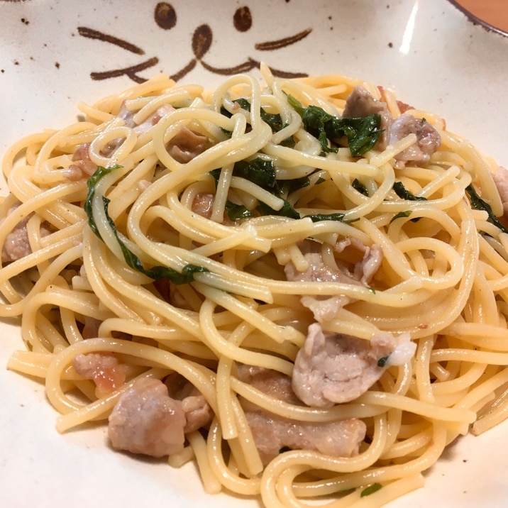 さっぱり☆豚肉の梅しそスパゲティ